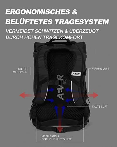 AEVOR Bike Pack plecak rowerowy, z możliwością rozszerzenia, wodoodporny, wentylacja pleców, kieszeń na laptopa - obrazek 7