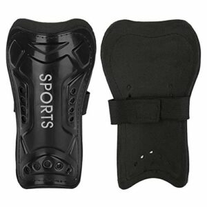 Ochraniacze na nogi, piłkarskie ochraniacze piszczeli, regulowane, dla dzieci (czarne)