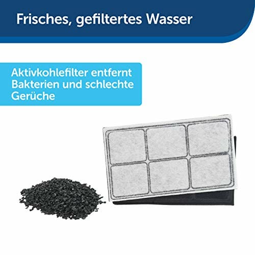 PetSafe - Fontanna wodna Drinkwell Platinum dla psów i kotów, 5 l, dozownik wody dla zwierząt domowych, regulowany przepływ, zatrzymuje zapachy i bakterie – łatwa do czyszczenia - obrazek 6