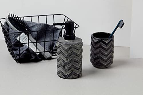 WENKO Viana kosz łazienkowy mod. Viana czarny matowy, modny kosz do pr - obrazek 4