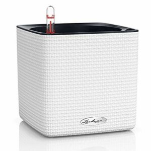 Lechuza Donica, System Nawadniania, Cube Kolor, 16 Biały, 13580