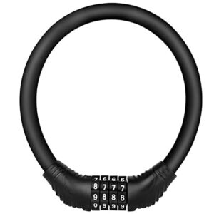 AERFA Fahrradschloss Zahlenschloss 40cm, Kettenschloss Hohe Sicherheitsstufe mit 4-Stellig Zahlencode, Fahrrad Schlosser Kette Zahlen Code Kombination Schloss für Fahrrad Motorrad