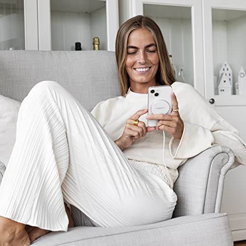 Vonmählen – Aura Mini bezprzewodowa podkładka ładująca do ładowania indukcyjnego do 15 W – bezprzewodowa podkładka do ładowania kompatybilna ze wszystkimi urządzeniami końcowymi obsługującymi technologię MagSafe – do stosowania z etui na telefon komórkowy (czarna) - obrazek 3