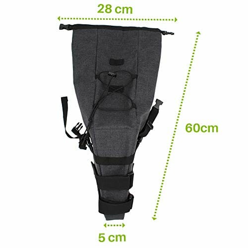 Wantalis Sacoche Velo Selle torba podsiodłowa, szara, jeden rozmiar - obrazek 3