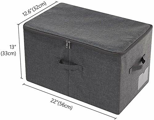 60L składany duży kosz do przechowywania do szafy IKEA, garderoby, biu - obrazek 8