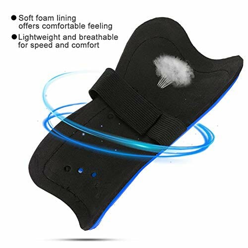 Ochraniacze goleni dzieci dzieci, ochraniacze piłkarskie piłka nożna podkładka na golenie sportowe ochraniacz na nogi dla chłopców, dziewcząt, młodzieży, nastolatków (niebieski) - obrazek 9