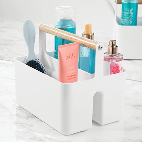 mDesign Plastikowy organizer do przechowywania pod prysznic, podzielon - obrazek 8