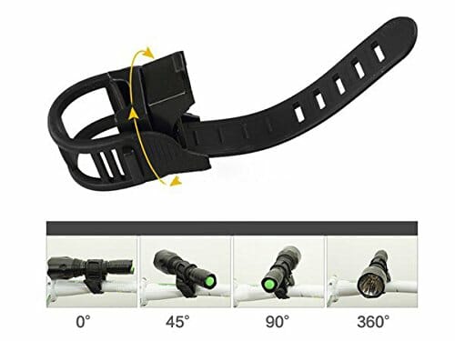 System-S Uchwyt na światło rowerowe, czarny, mocowanie uchwytu na latarkę - obrazek 4