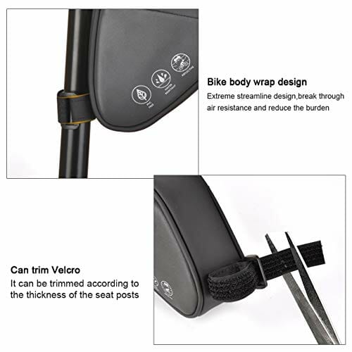 Torba na siodełko rowerowe z odblaskową wodoodporną torbą rowerową, od - obrazek 6