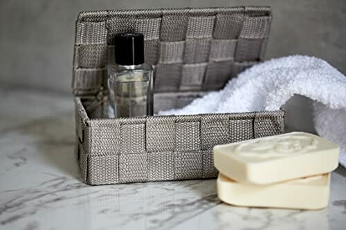 WENKO 22572100 Organizer Adria mini z pokrywką Taupe - Aufbewahrungsbo - obrazek 5