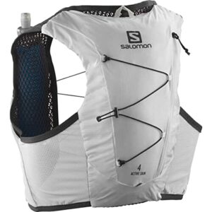Salomon ACTIVE SKIN 4 with flasks-WHITE-EBONY L