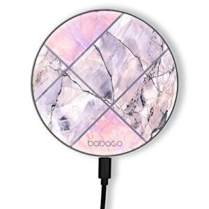 ERT GROUP Oryginalna i oficjalnie licencjonowana przez Babaco ładowarka indukcyjna, wzór Abstract 036, szklana bezprzewodowa stacja ładująca, kabel Micro USB 1 metr 10W