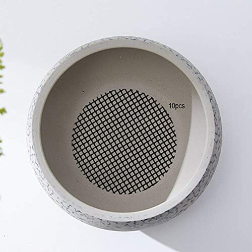 Antilog Mata doniczkowa, 10 szt. ogrodnictwo doniczka na kwiaty otwór mata siatkowa podkładka roślina doniczka bonsai dolna siatka mata (10 cm) - obrazek 5