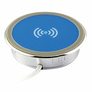 Karma Qi 84 ładowarka indukcyjna srebrna i niebieska