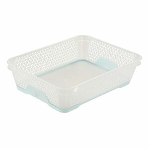 keeeper Koszyk A5, Antypoślizgowy, DIN A5, 26,5 x 20 x 7 cm, Jonas, Przezroczysty/niebieski