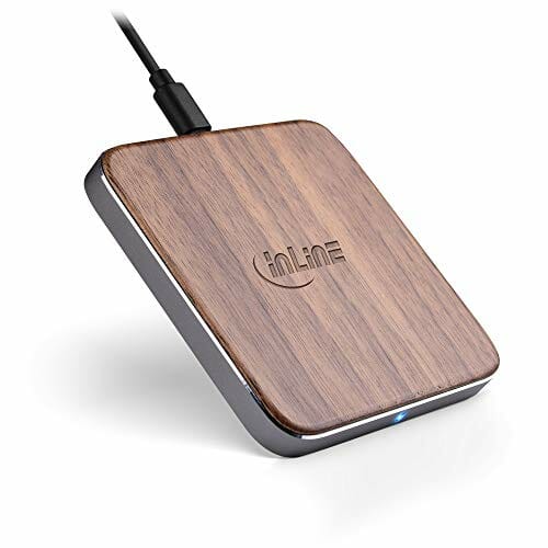 InLine® Qi woodcharge, bezprzewodowa, szybka ładowarka, smartfon bezprzewodowy, 5/7,5/10 W - obrazek 5
