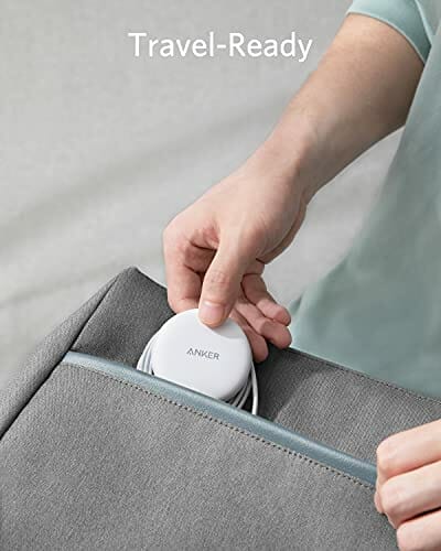 Anker 313 magnetyczna ładowarka bezprzewodowa, z kablem USB-C o długości 150 cm, nadaje się tylko do iPhone 13/13 Pro / 13 Pro Max / 13 Mini/iPhone 12/12 Pro / 12 Mini (bez zasilacza), Biała - obrazek 2