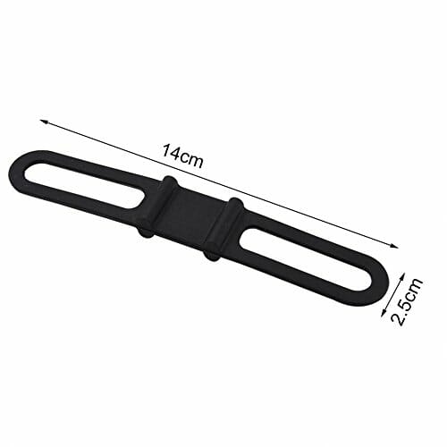 Tbest 5 szt. kolarski rower rower silikonowy elastyczny pasek bandaż latarka uchwyt uchwyt uchwyt uchwyt rowerowy reflektor telefon stała elastyczna lina bandaż - obrazek 5