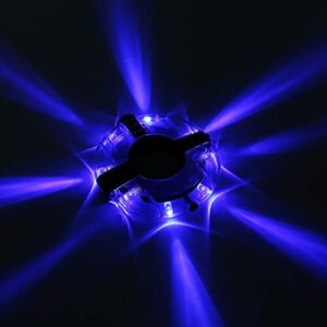 Światła rowerowe LED do wielokrotnego ładowania, piasta koła, światła do roweru, wodoszczelne światła Poke (niebieskie)