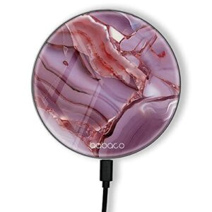 ERT GROUP Oryginalna i oficjalnie licencjonowana przez Babaco ładowarka indukcyjna, wzór Abstrakt 002, szklana bezprzewodowa stacja ładująca, kabel Micro USB 1 metr 10W