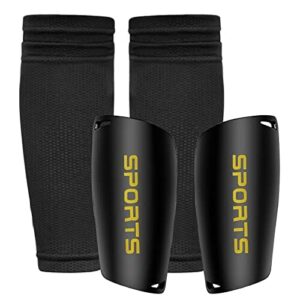 1 para ochraniaczy piłkarskich dla dzieci, ochraniacze na golenie i skarpetki, rękawy dla młodzieży i dzieci, zapobieganie urazom S (czarne)