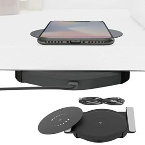 BERNSTEIN Bezprzewodowa stacja ładująca ładowarka do telefonów komórkowych i tabletów, bezprzewodowa ładowarka indukcyjna, niewidoczna podstawa, ładowarka stołowa, stacja ładująca do telefonu komórkowego, ładowanie indukcyjne