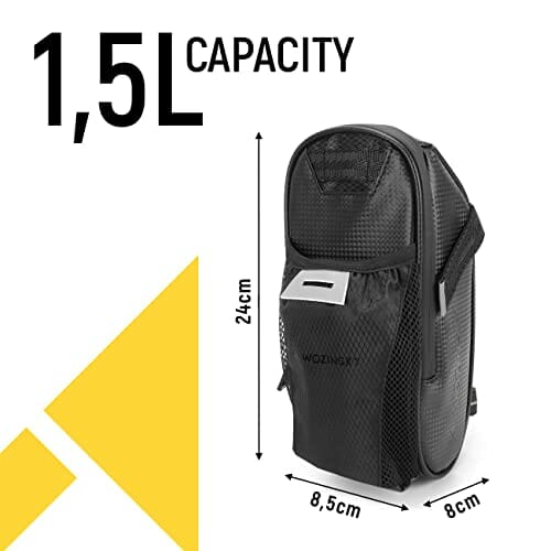 WOZINSKY torba podsiodłowa, torba rowerowa, wodoodporna torba podróżna - obrazek 6