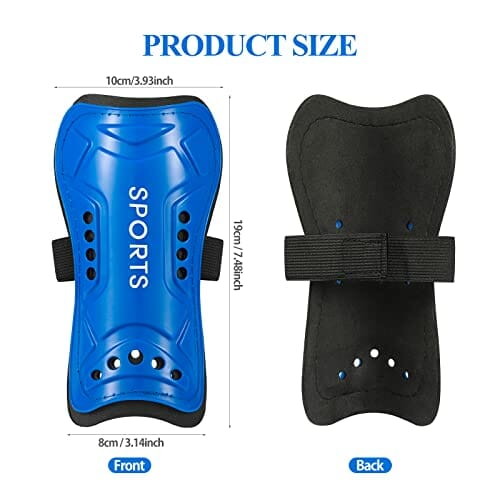 Dziecięce piłki nożnej, ochraniacze na golenie, dla nastolatków, piłka nożna, lekkie niebieskie dzieci, podkładka na golenie, dla początkujących, dla chłopców, dziewcząt, gry w piłkę nożną, sprzęt ochronny na nogi (6-15 lat) - obrazek 3