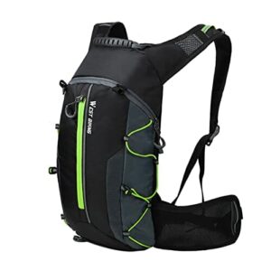 Zeroall 10L Lekki plecak rowerowy, odporny na rozpryski plecak rowerowy z ukrytą torbą do przechowywania na rowerze Camping Krótki dystans piesze wycieczki