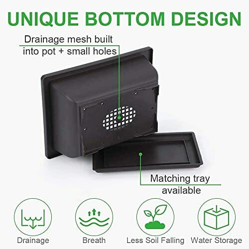 6 opakowań bonsai doniczki treningowe z tacą z tworzywa sztucznego bon - obrazek 6