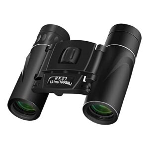 Qiaonato Lornetka dla dorosłych i dzieci, 8 x 21, mała lornetka, lekka lornetka do obserwacji ptaków, mistrzostw świata w piłce nożnej, wędrówek, polowań, zwiedzania polowań, nakłuwania polowego