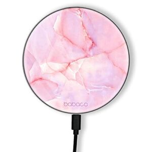 ERT GROUP Oryginalna i oficjalnie licencjonowana przez Babaco ładowarka indukcyjna, wzór Abstrakt 030, szklana bezprzewodowa stacja ładująca, kabel Micro USB 1 metr 10W