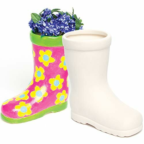 Baker Ross AG273 Wellington Boot ceramiczne doniczki (2 sztuki) do dek