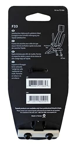 Topeak F33 (Heavy Duty Style Spring Saddle) Mocowanie dla dorosłych Unisex, czarny, jeden rozmiar - obrazek 2