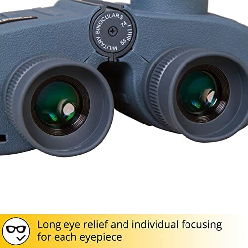 Wodoszczelna lornetka morska Levenhuk Nelson 8x30 z układem optycznym ze szkła BaK-4 z powłoką - obrazek 4