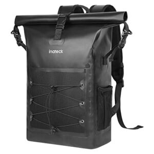 Inateck RollTop plecak na laptopa o przekątnej ekranu 15,6 cala, wodoszczelny, męski i damski, 23 l, plecak rowerowy, plecak szkolny, plecak na uniwersytet, rower, czas wolny, do uprawiania sportu