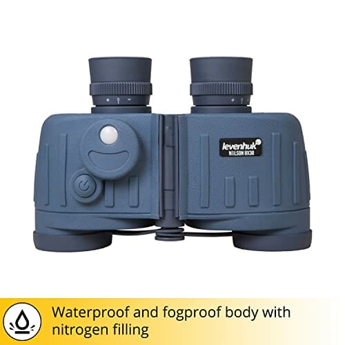 Wodoszczelna lornetka morska Levenhuk Nelson 8x30 z układem optycznym ze szkła BaK-4 z powłoką - obrazek 8