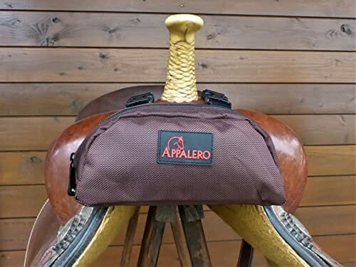 APPALERO Kieszonka na pommelu. Torba na siodło sakwa zachodnia brązowa - obrazek 4