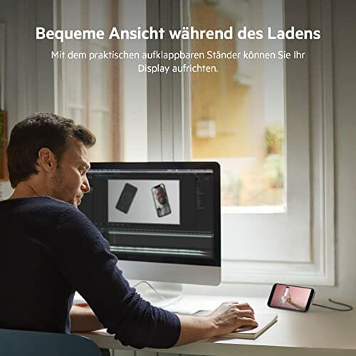 Belkin WIA004DSBK bezprzewodowa podkładka ładująca z MagSafe Belkin BoostCharge Pro, szybkie ładowanie do 15 W, (brak zasilacza w zestawie) – czarna, 400 mm - obrazek 4