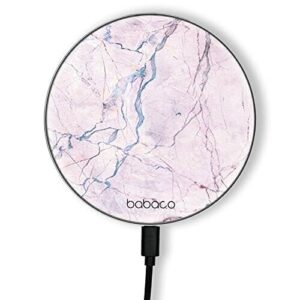 ERT GROUP Oryginalna i oficjalnie licencjonowana przez Babaco ładowarka indukcyjna, wzór Abstrakt 006, szklana bezprzewodowa stacja ładująca, kabel Micro USB 1 metr 10W