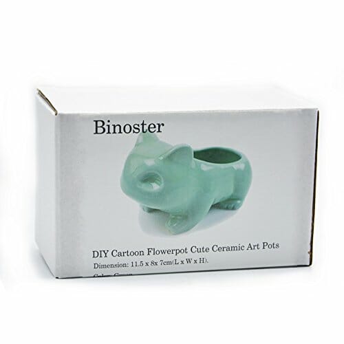 Binoster DIY doniczka śliczna ceramiczna sztuka doniczki dom dekoracyjna ceramika sztuka wazon zielony - obrazek 2