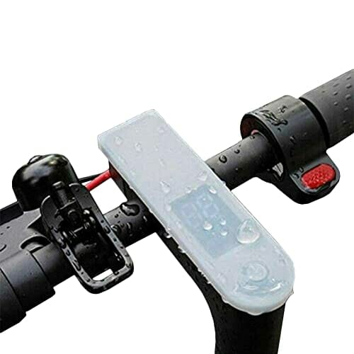 Urban Prime Hak do torebki z 2 silikonowymi foliami ochronnymi do skuterów elektrycznych, unisex, dla dorosłych, czarny i biały, rozmiar uniwersalny - obrazek 3