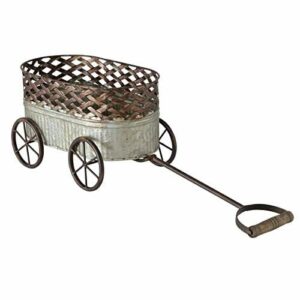 Boltze Doniczka na rośliny, doniczka na balkon, doniczka na rośliny, dekoracja ogrodowa vintage, doniczka na zioła balkon, cynk, wys. 18 cm