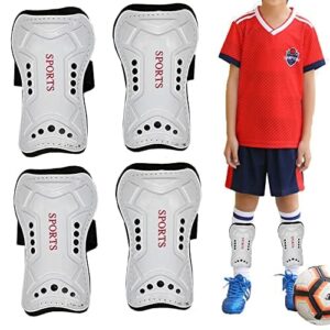 Ochraniacze piszczeli dla dzieci, sprzęt do piłki nożnej, kompleksowa ochrona, ochraniacze goleni, oddychające, antypoślizgowe dla młodzieży i chłopców (2 pary)