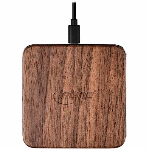 InLine® Qi woodcharge, bezprzewodowa, szybka ładowarka, smartfon bezprzewodowy, 5/7,5/10 W - obrazek 7