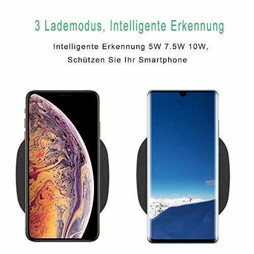 Evershop Szybka bezprzewodowa ładowarka, indukcyjna stacja ładująca, bezprzewodowe ładowanie do iPhone 13, 12, 11, 14/Pro/XS/X/8/8 Plus, stacja ładująca Fast Qi do Samsung Galaxy S20/S10/Note 9/S9 Plus/Note 8, Huawei P30 Pro itd - obrazek 5