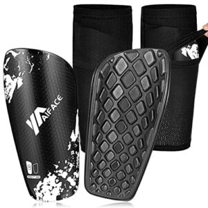 AIFACE ochraniacze piszczeli dla dzieci, młodzieży i dorosłych, ochraniacze piszczeli, łącznie z getrami do piłki nożnej, kompleksowa ochrona, zapobieganie urazom