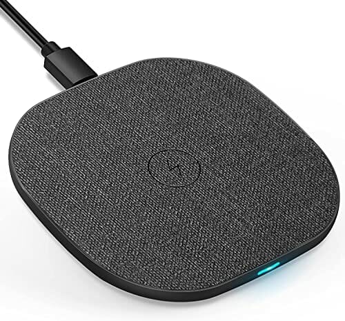 LUXSURE Bezprzewodowa ładowarka szybka Qi ładowarka współpracuje z Samsung Galaxy I Phone X/Xs Max/Xs/XR/8/8 Plus, Samsung S9 Plus, S8 Plus, S7 Edge Plus, S6 Edge, Note 9/8, HUAWEI MateRS inny telefon Qi (czarny-DE)