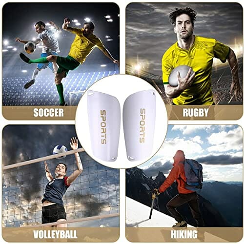 Zhioudz ochraniacze na piszczele, lekkie i oddychające wyposażenie ochronne na łydki, do piłki nożnej, wytrzymałe i lekkie podkładki, dla dzieci, mężczyzn, kobiet, ochrona piszczeli, zapobiega urazom - obrazek 2