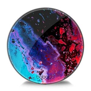 ERT GROUP Oryginalna i oficjalnie licencjonowana przez Babaco ładowarka indukcyjna, wzór Abstract 016, szklana bezprzewodowa stacja ładująca, kabel Micro USB 1 metr 10W